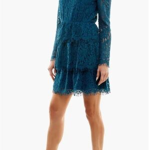 Teal Lace Minidress